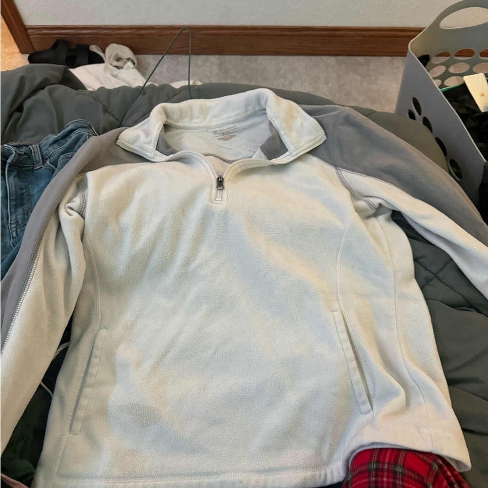 Crewneck quarters zip up